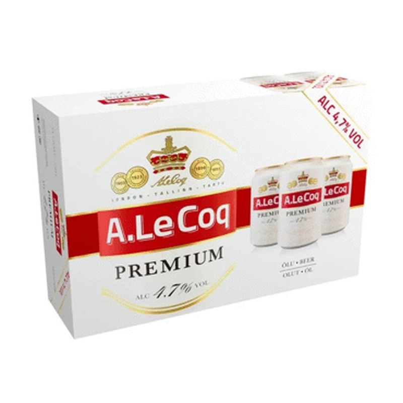 Hele õlu A.LE COQ Premium 4.7% 24x330ml