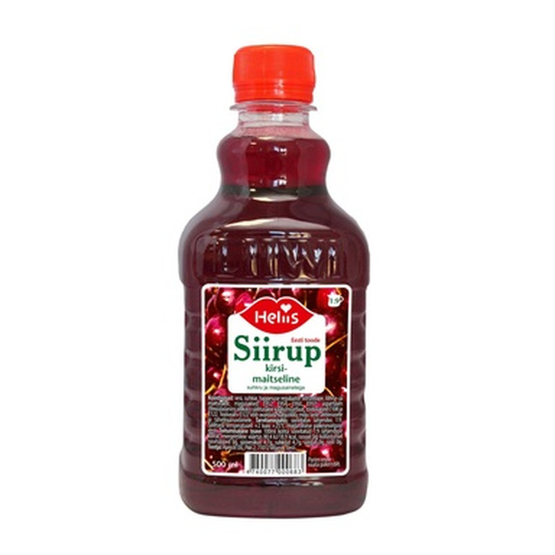 Kirsimaitseline siirup, HELIIS, 500 ml