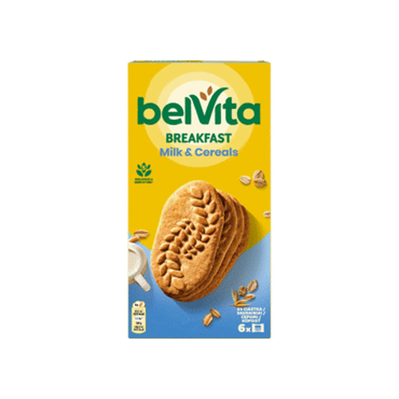 Küpsis.5-teravilja ja piima.BELVITA6x50g