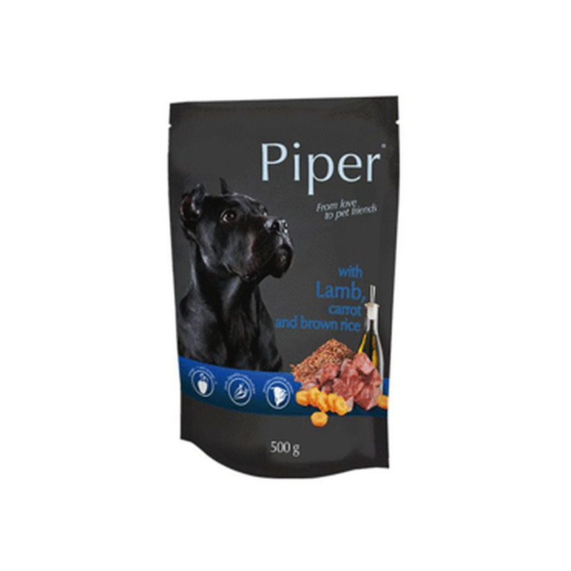 Koera kons.PIPER lamb,porg,pr.riis.500g