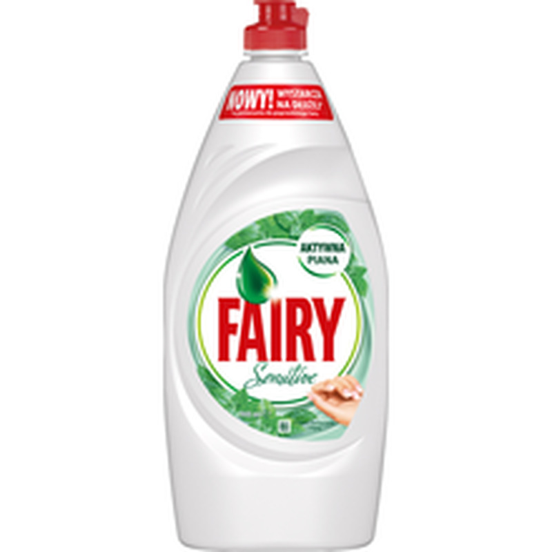 Nõudepesuvahend Sensitive Tea Tree & Mint, FAIRY, 900 ml