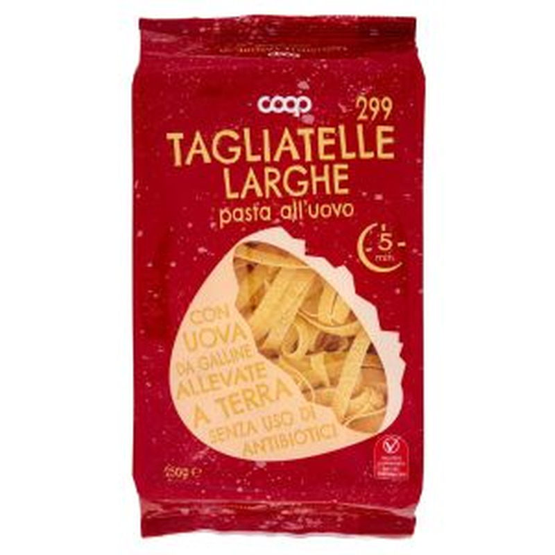 Coop Tagliatelle Larghe 299 a.Uovo munapasta 250g