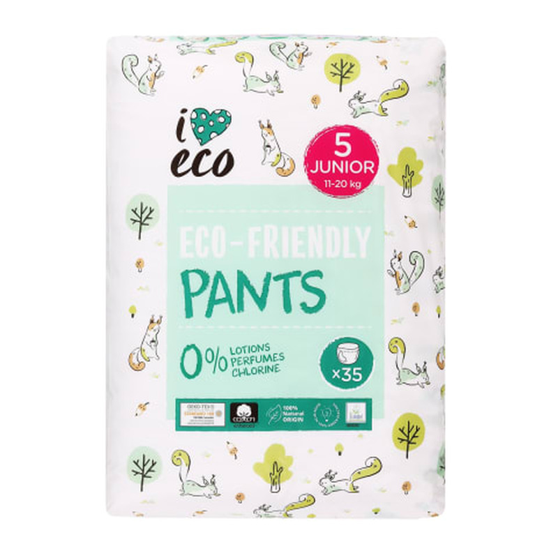 Püksmähkmed I love Eco Junior S5 11-20kg, 35tk