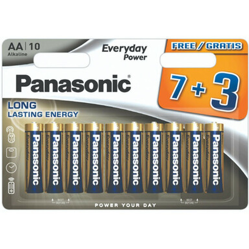 PANASONIC Everyday Power Patarei LR6EPS/10BW 7+3tk