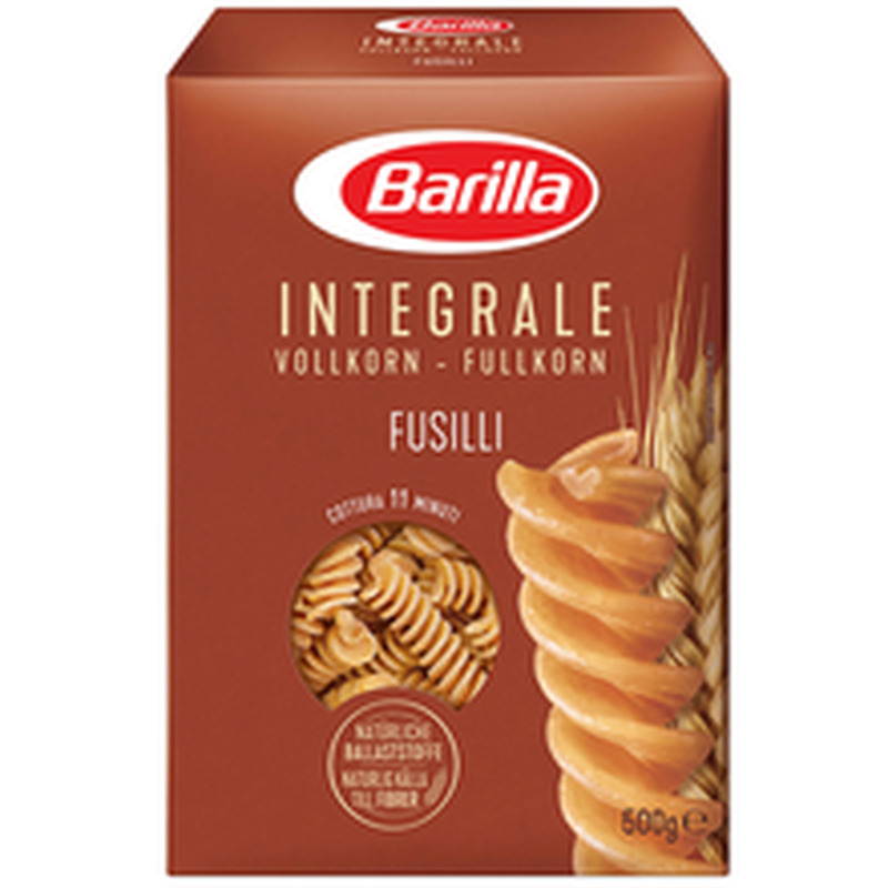 Pasta Fusilli täisteraline, BARILLA, 500 g