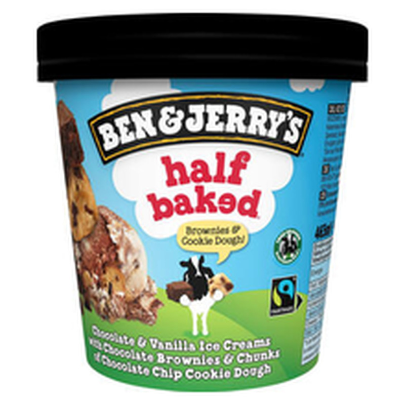 Jäätis Half Baked, BEN & JERRY'S, 406 g/465 ml