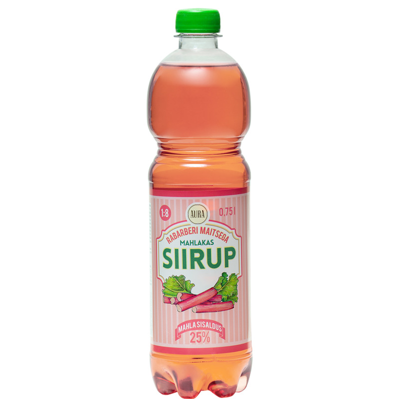 Siirup Rabarber, AURA, 750 ml