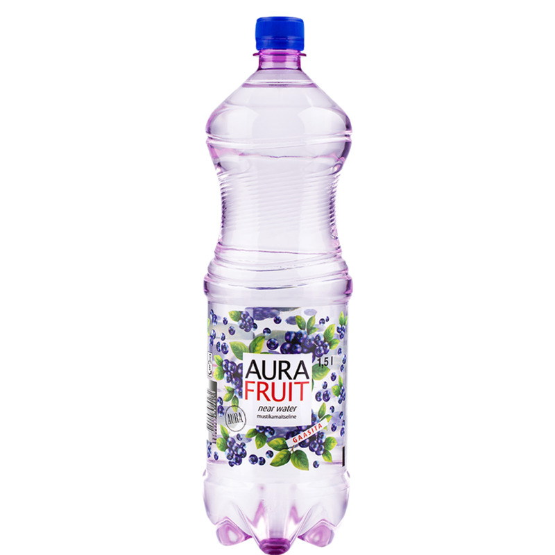 Mustikamaitseline jook, AURA FRUIT, 1,5 L