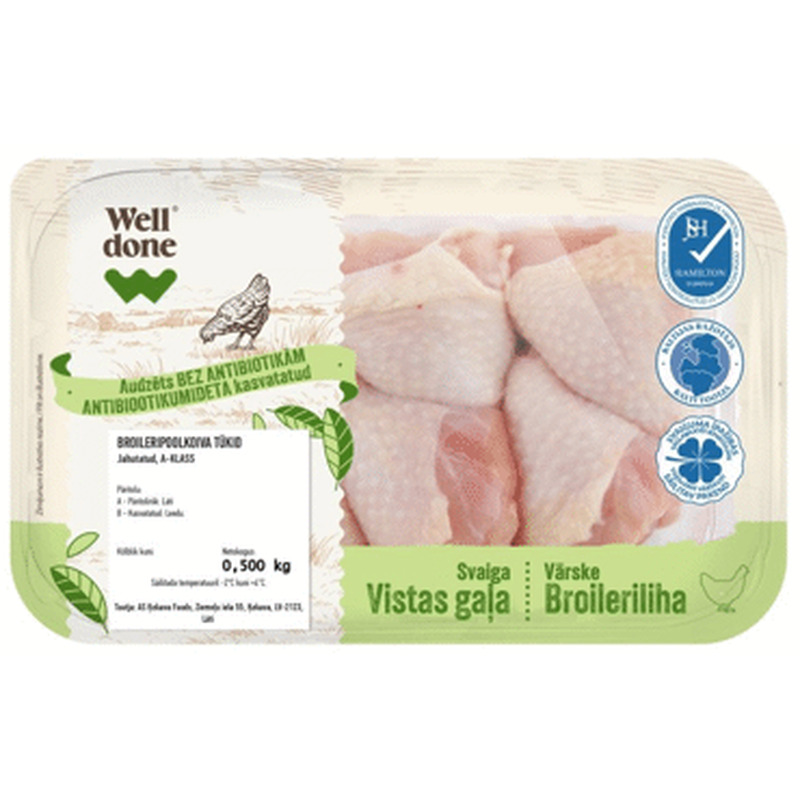 Br.poolkoiva tükid antibioot-ta WD,500g