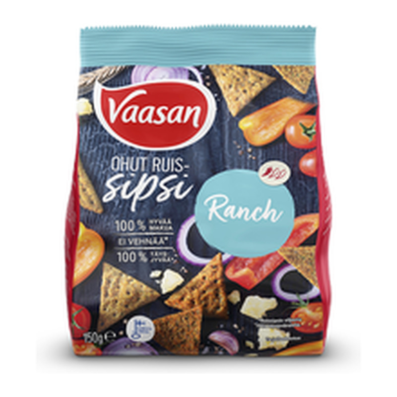 Vaasan Ranch rukkikrõpsud 150 g