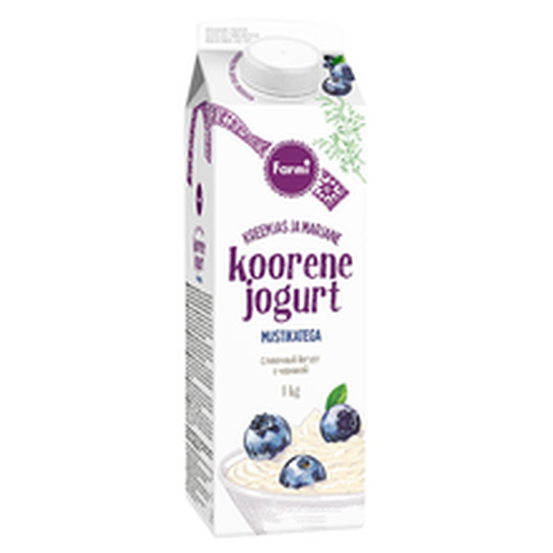 Koorene mustikajogurt, 1 kg