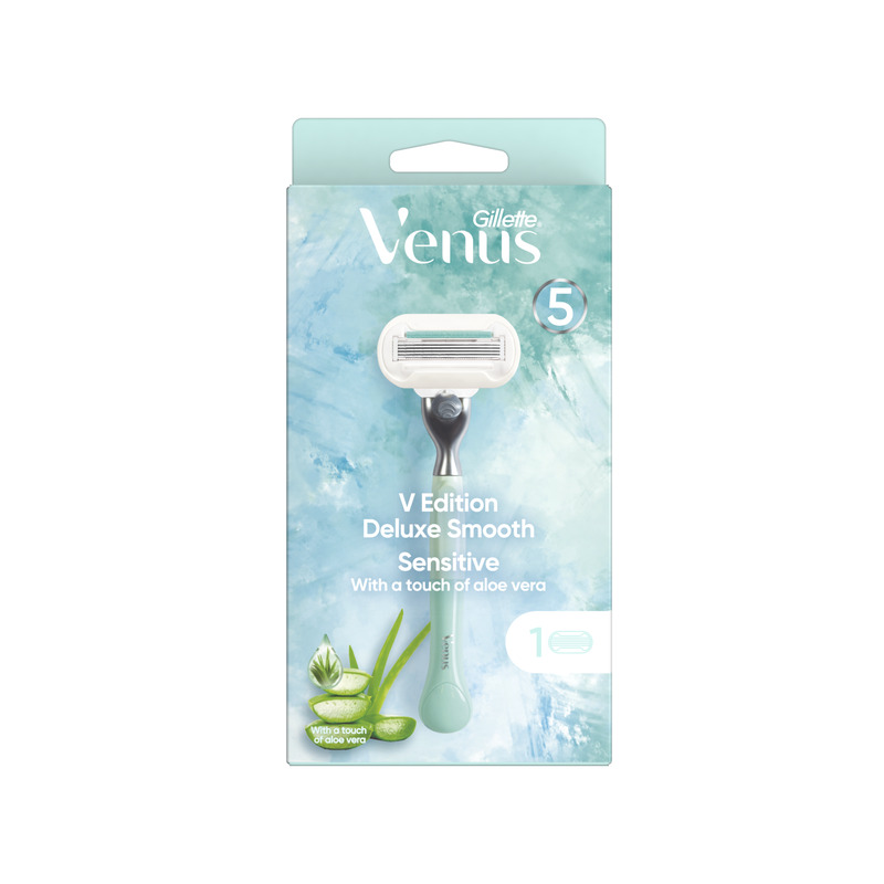 Gillette Venus Deluxe Smooth Sensitive Raseerija + Varutera 1 tk