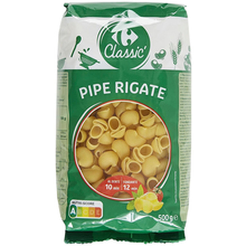 Carrefour classic pipe rigate pasta 500g