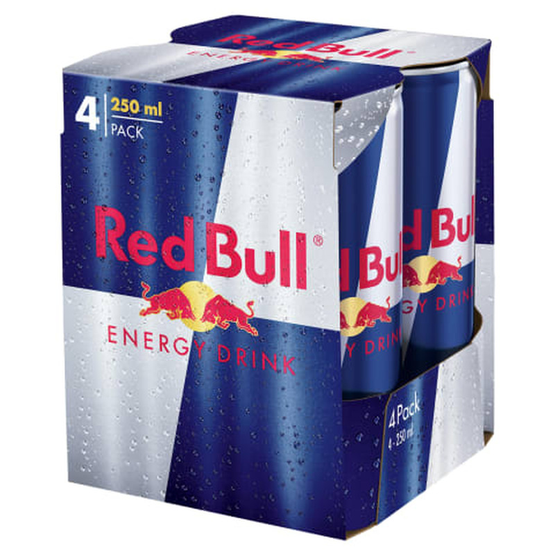 Energiajook, RED BULL, 4 x 0,25 L