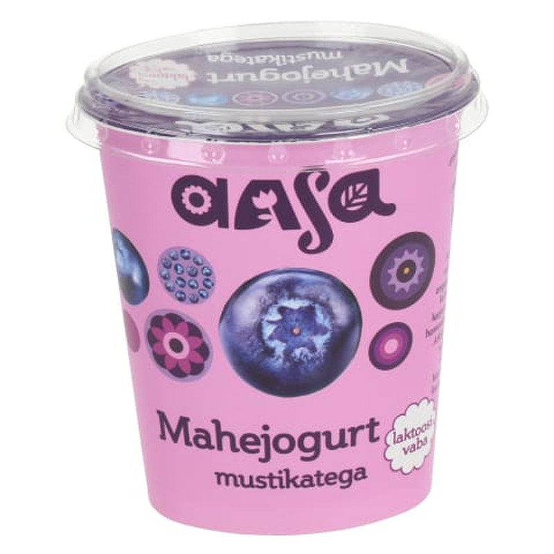 Mahejogurt mustikatega laktoosivaba Aasa 370g