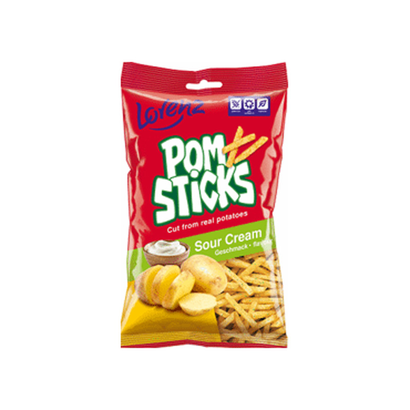 Kartulisnack hapukoorega POMSTICKS 100g