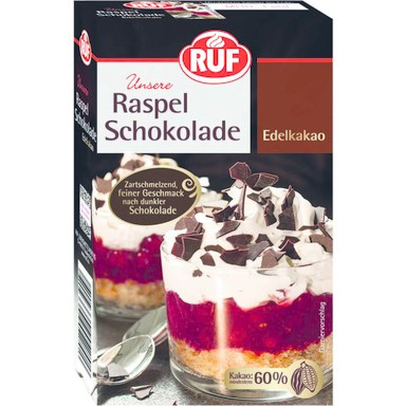 RUF Šokolaadilaastud (60% kakaod) 100g