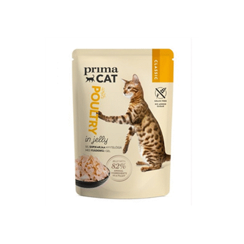 Kiisueine PRIMACAT linnuliha kastmes 85g