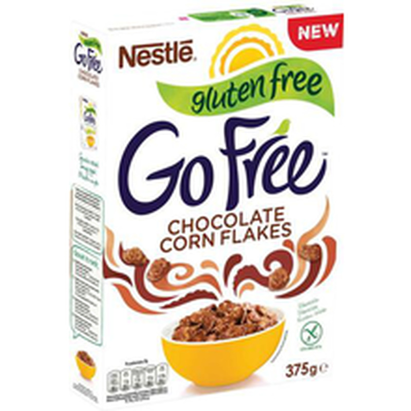 Nestlé GoFree Chocolate gluteenivabad shokolaadimaitselised maisihelbed,375 g