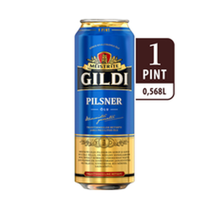 Meistrite Gildi Pilsner hele õlu 4.5% vol 0.568L