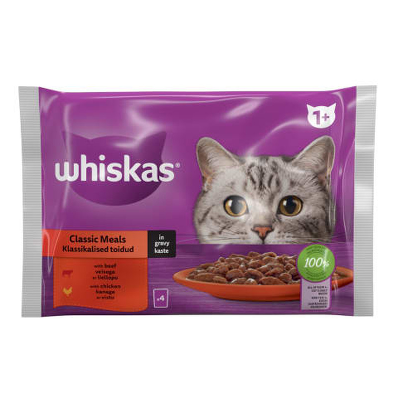 Kiisueine Whiskas Classic Adult 4x85g