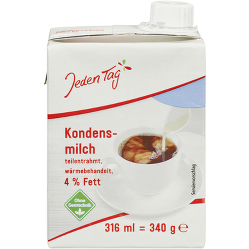 JEDEN TAG Kondenspiim suhkruta 4% 340g (kõrgkuumutatud)