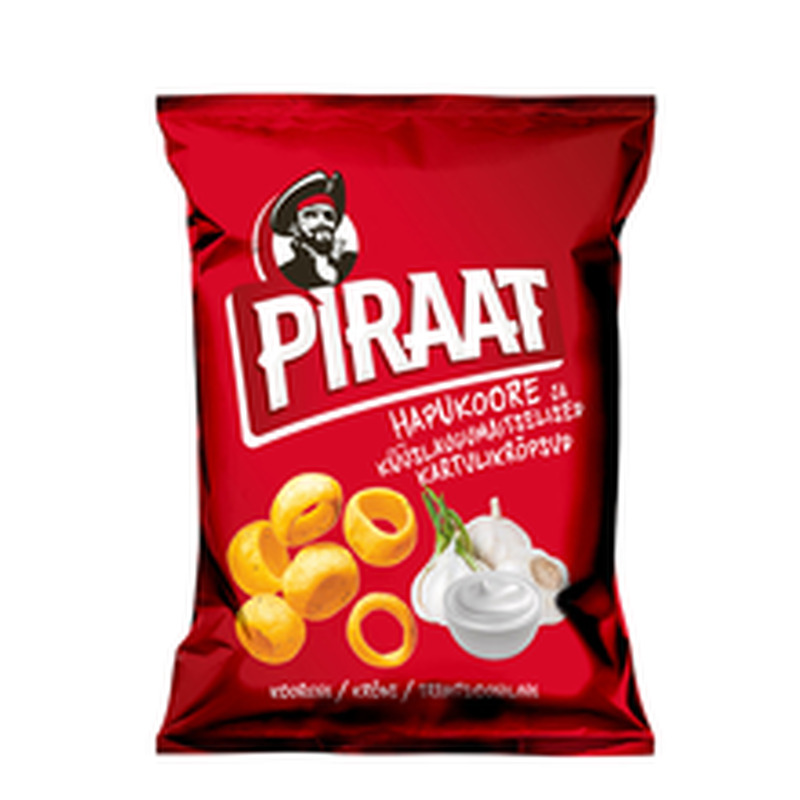 Piraat hapukoore ja küüslauguga, BALSNACK, 150 g