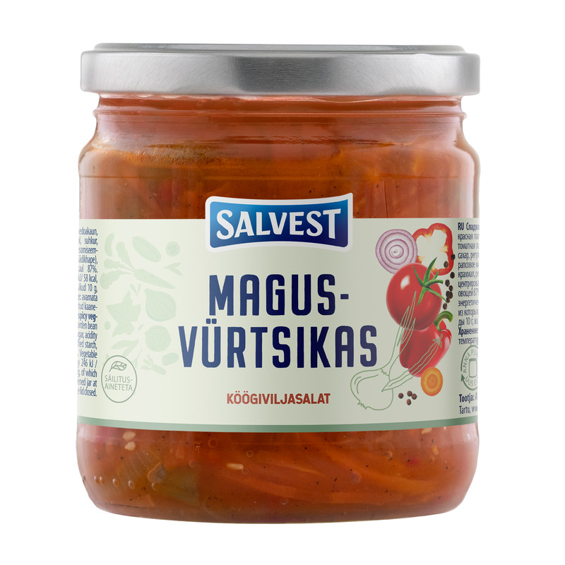 Magus-vürtsikas köögiviljasalat, SALVEST, 380 g