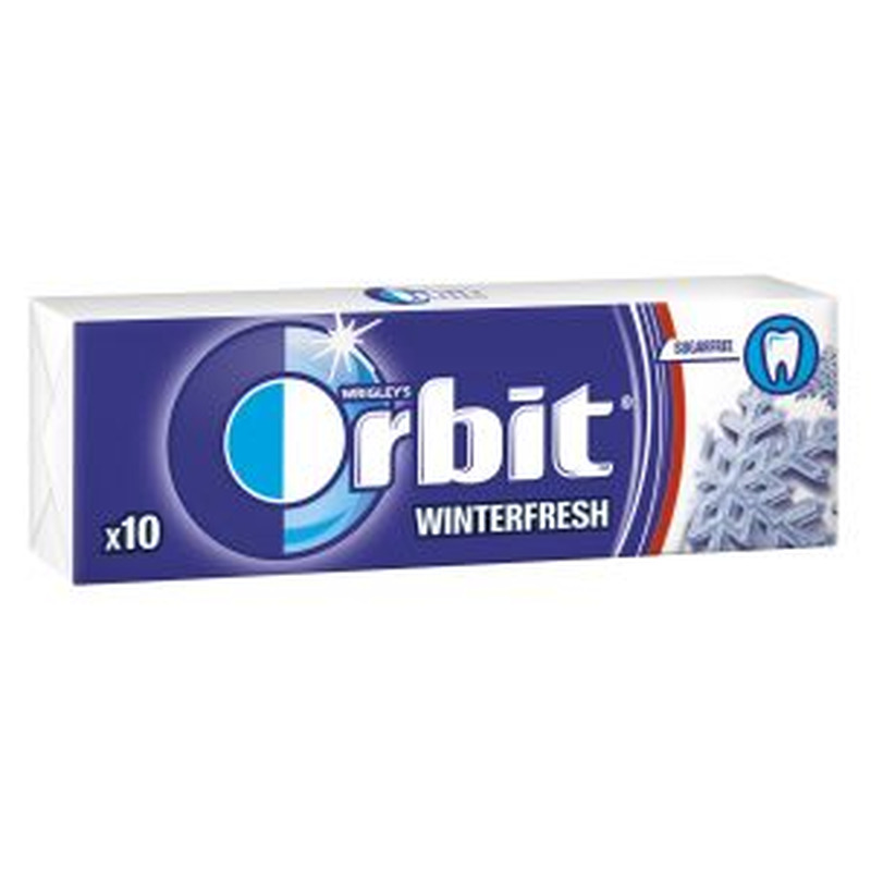 Närimiskumm Winterfresh suhkruvaba, ORBIT, 14 g