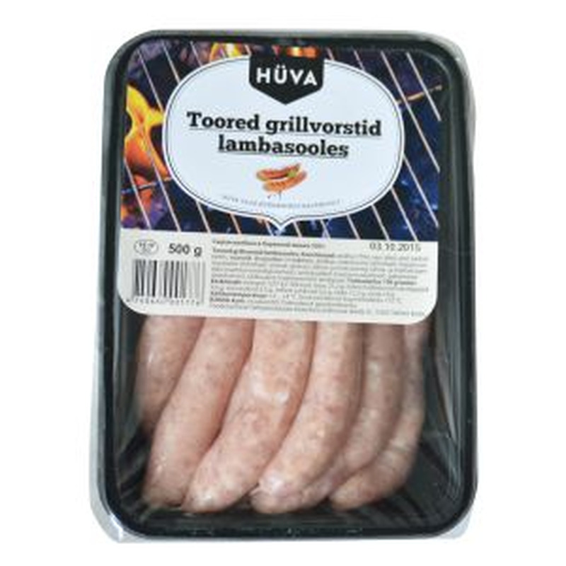 Hüva Toored grillvorstid lambasooles 500g