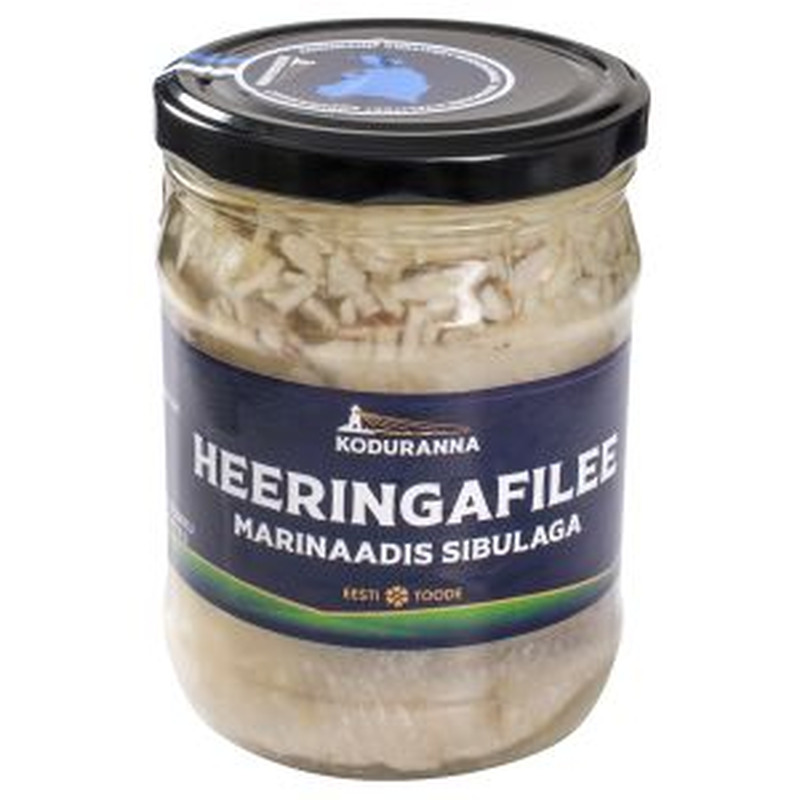 Heeringafilee marinaadis, sibulaga, KODURANNA, 500 g