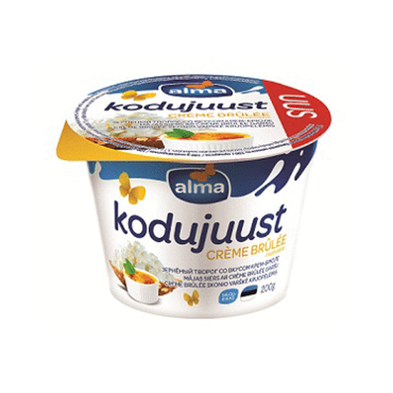 Kodujuust ALMA creme brulee maits., 200g