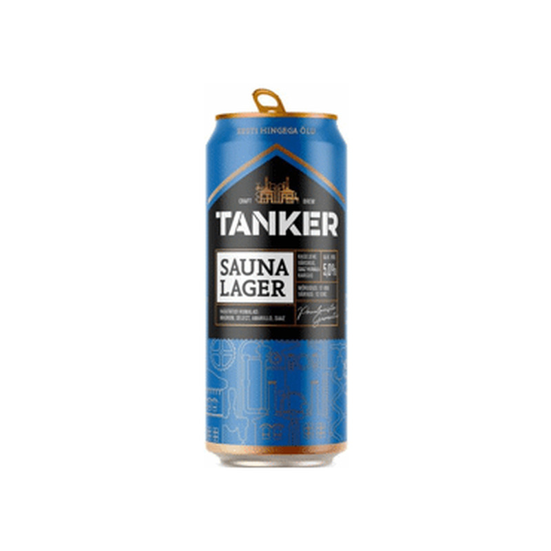 Hele õlu TANKER Sauna Lager 5% 500ml