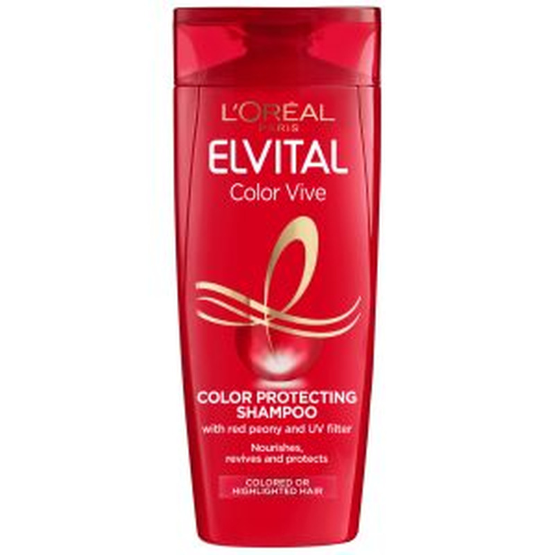 Šampoon Elvital Color Vive värvitud ja triibutatud juustele, LOREAL, 250 ml