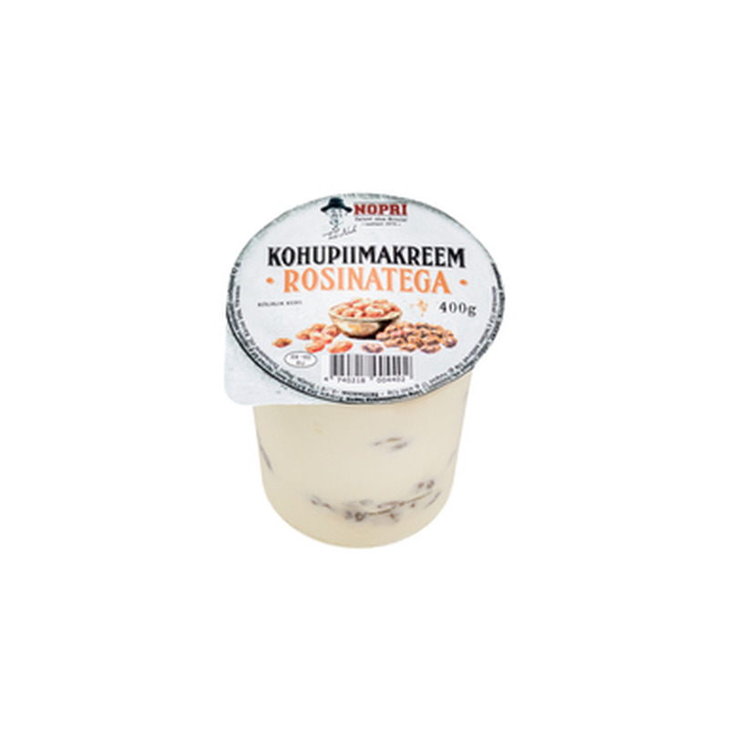 Kohupiimakreem rosinatega, NOPRI, 400 g