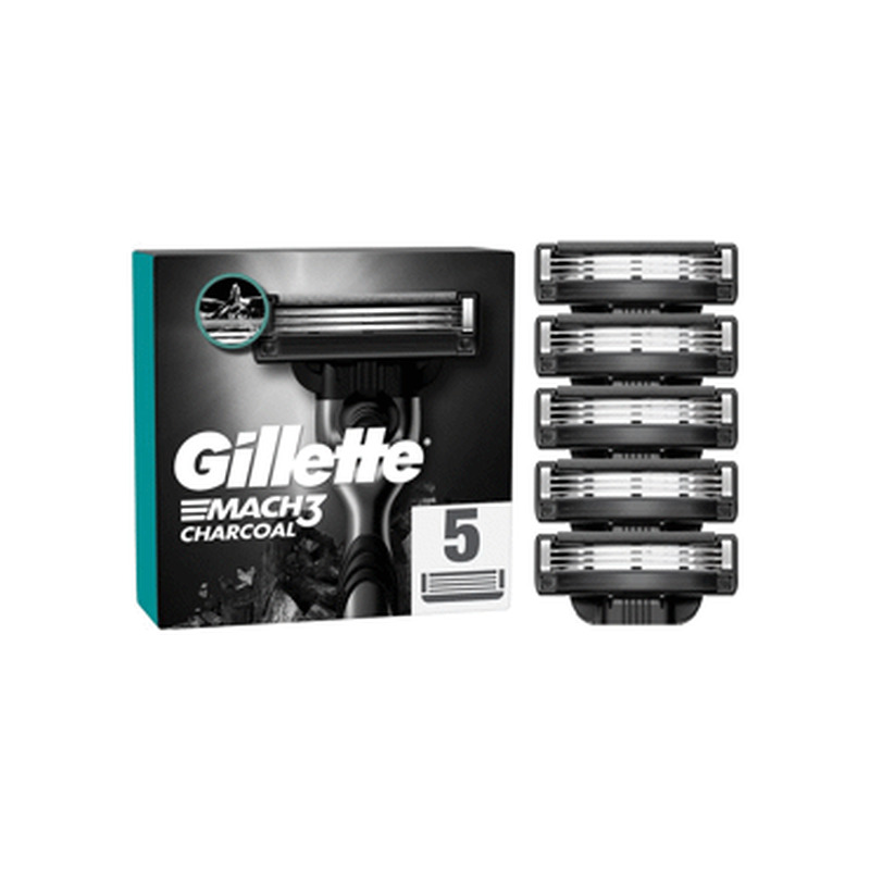 Varuterad GILLETTE Mach3 Charcoal 5tk