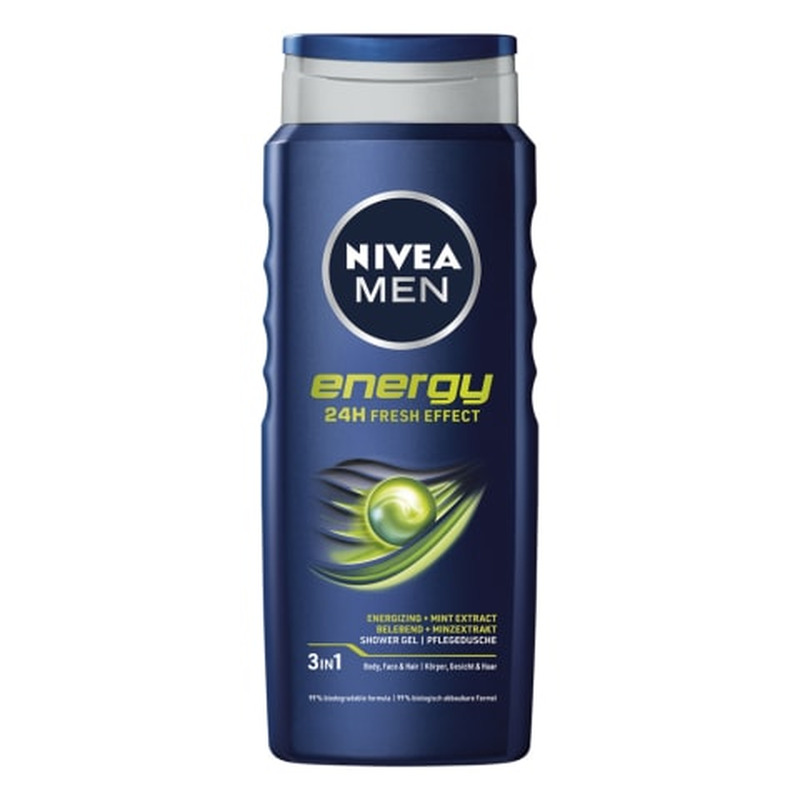 Dushigeel Energy Men, NIVEA, 500 ml