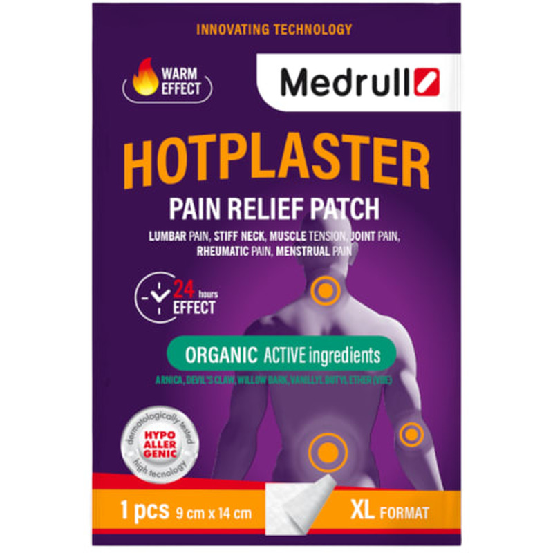 Plaaster Medrull valu leevendav hotplaster 9cm x 14cm