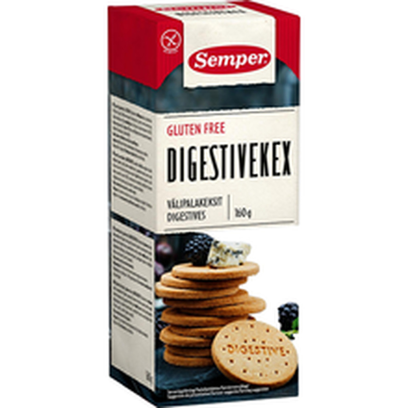 Digestiivküpsis gluteenivaba, SEMPER, 160 g