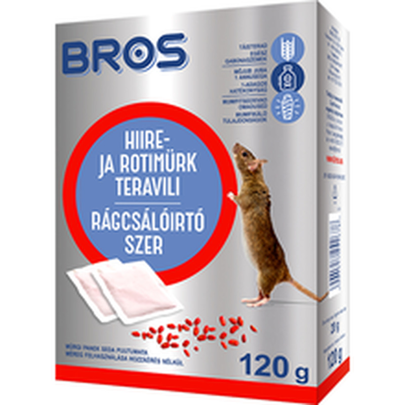 Hiire- ja rotimürk teravili, BROS, 120 g