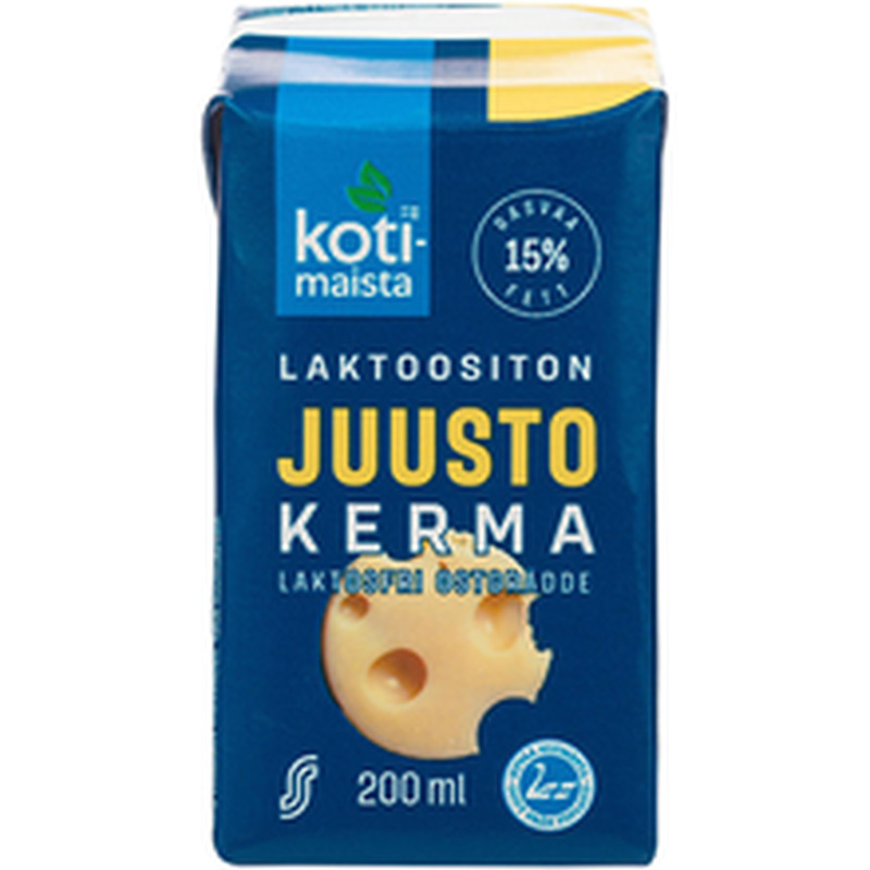 Laktoosivaba toidukoor juustuga UHT 15% 200ml