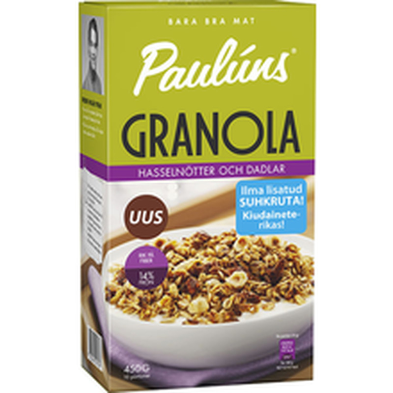 Paulúns Granola sarapuupähklite ja datlitega 450 g