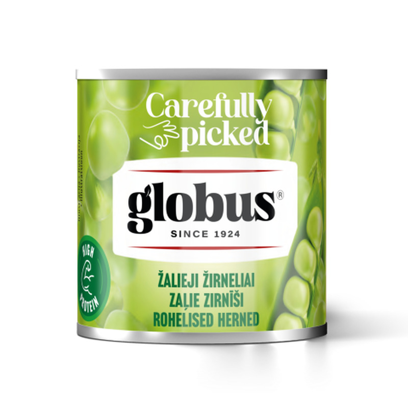 Rohelised herned Globus 212ml/200g