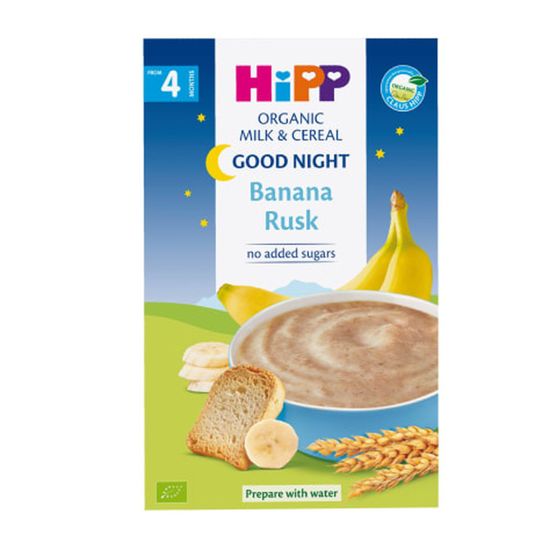 Pudrupulber Hipp piim-banaan-kuivik 4k 250g