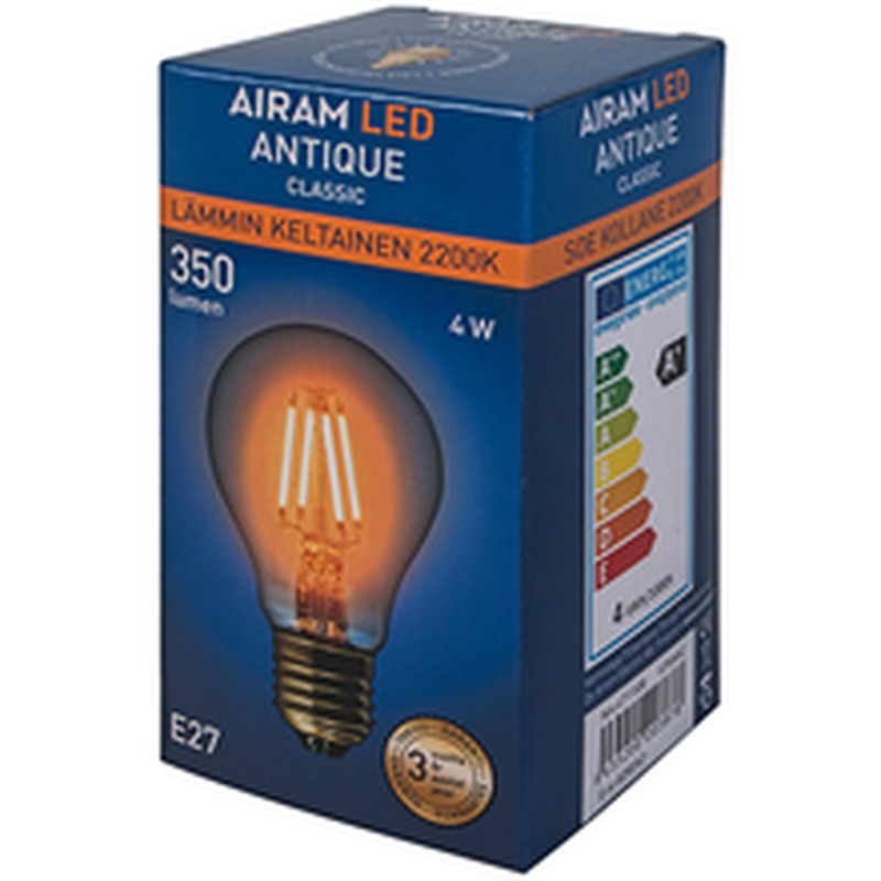 LED-lamp Antique 4W E27 330lm 2200K