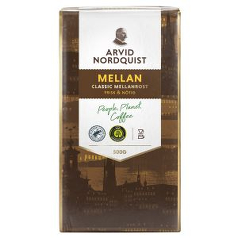 Filtri-,kannu-ja presskannukohv Mellan keskmine röst, ARVID NORDQUIST, 500 g