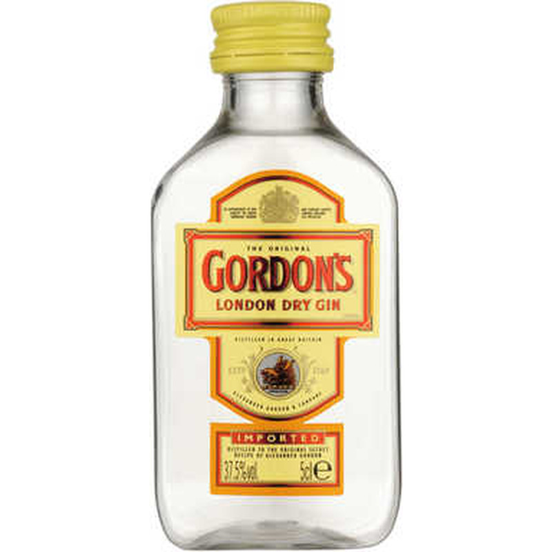 GORDON'S London Dry Gin 37,5% 5cl (pet)