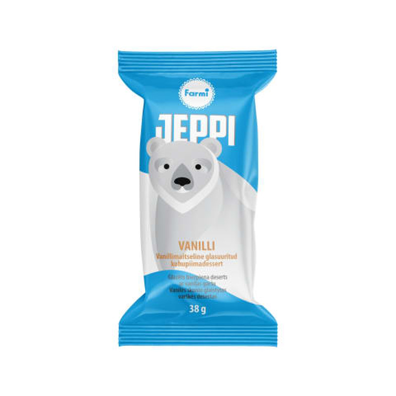 Kohupiimadessert glasuuritud vanilli Jeppi 38g