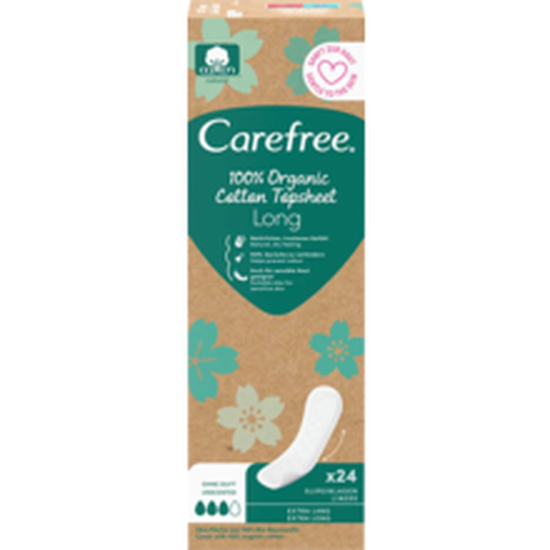 Carefree pesukaitse organic long 24tk