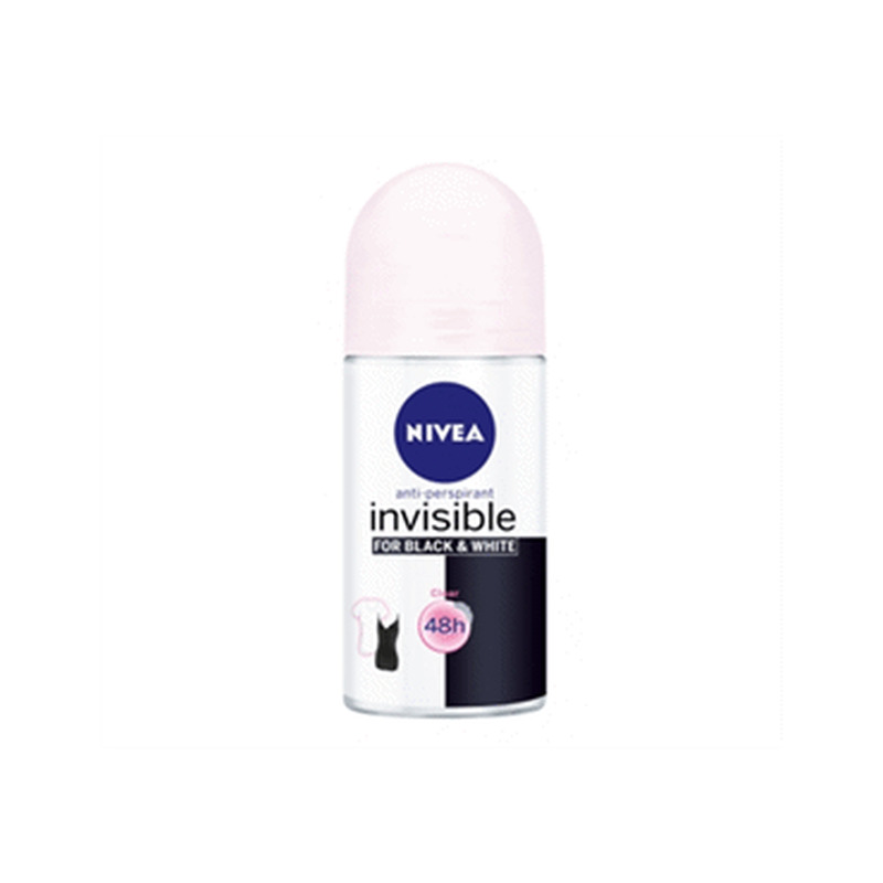 Rulldeo.NIVEA Inv.Black&White Clear 50ml